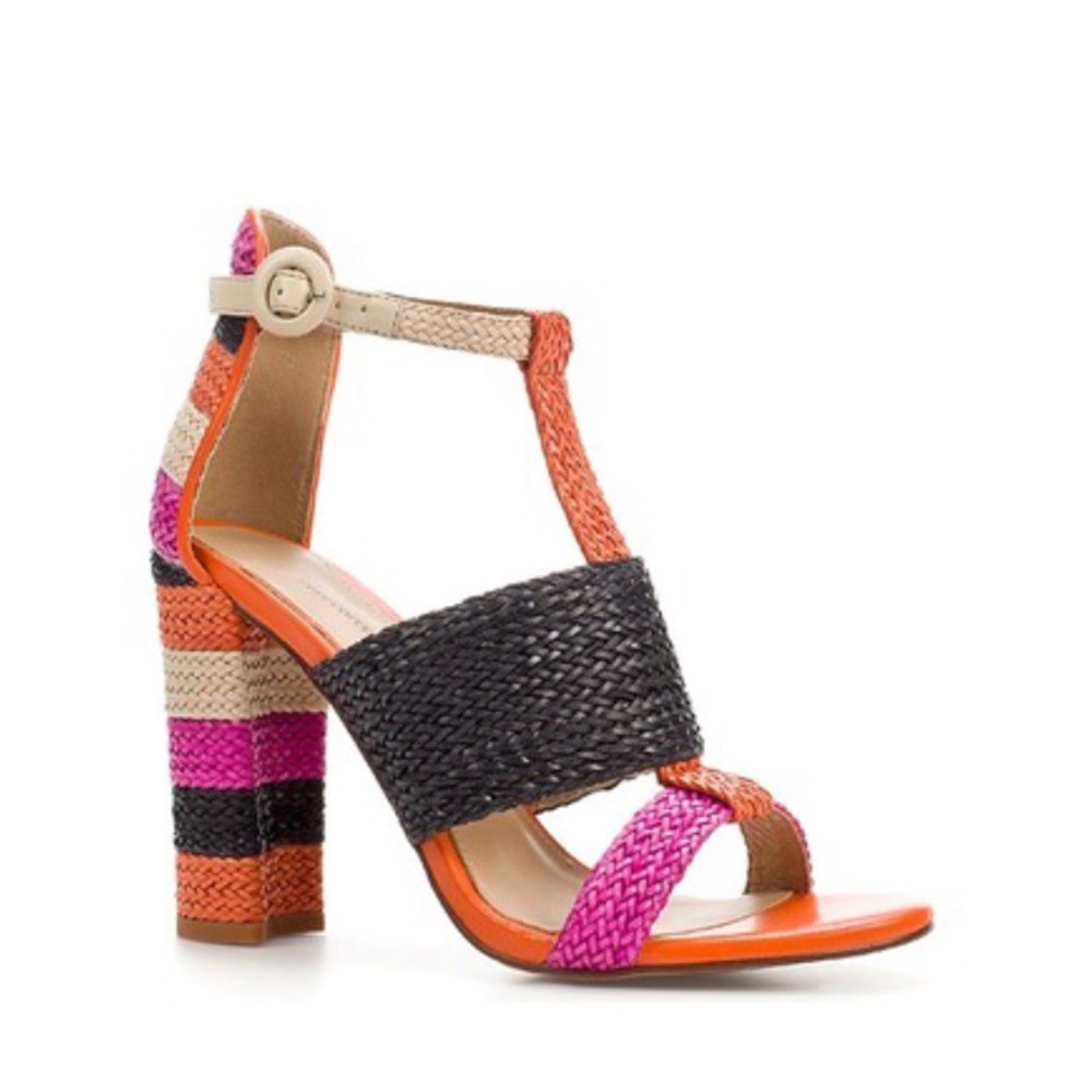 Zara | Woven Raffia Heels | Size: 38